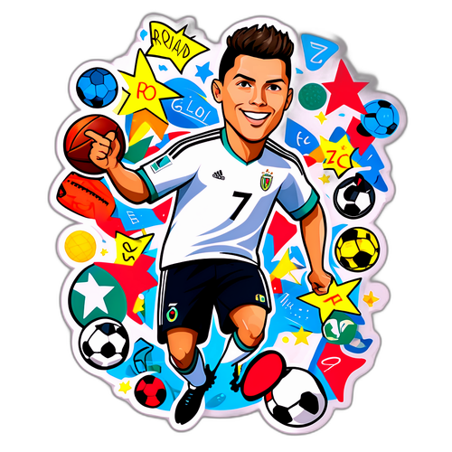 Ronaldo’nun İkonik Gol Kutlama Pozu Karikatürü