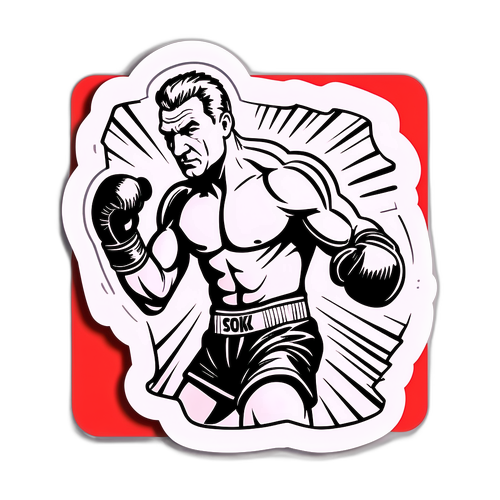 Albert Sosnowski w akcji bokserskiej