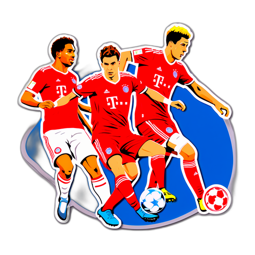 עיצוב מדבקה דינמית: מפגש באיירן מינכן נגד הפועל תל אביב