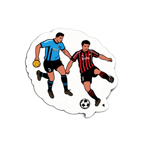 Un joc de fotbal între Como și Milan