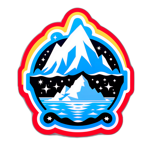 Samolepka s motivem ledovce