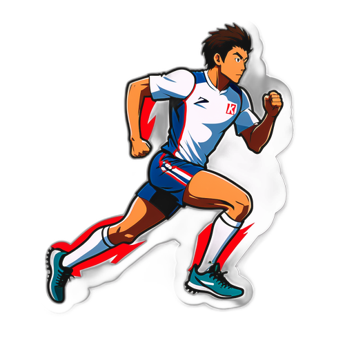 奧卡莫托和宇的迅速奔跑姿勢