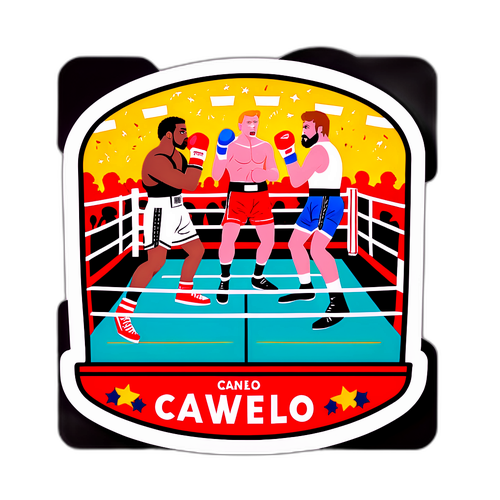 Sticker de Boxe avec Canelo et Crawford
