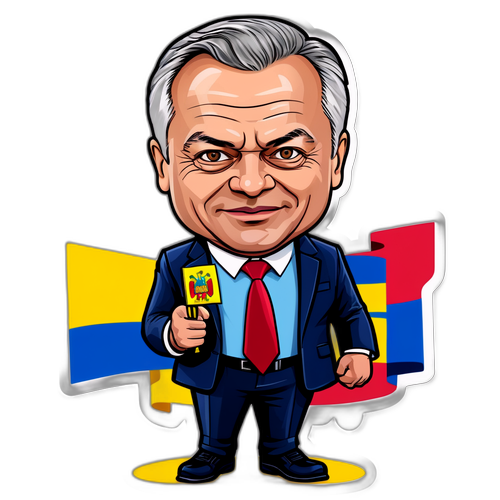 Caricatură a unei întâlniri politice în Moldova