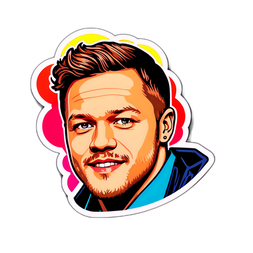 Pops-artový sticker s Danem Reynoldsem