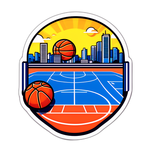 חוף תל אביב ומגרש כדורסל