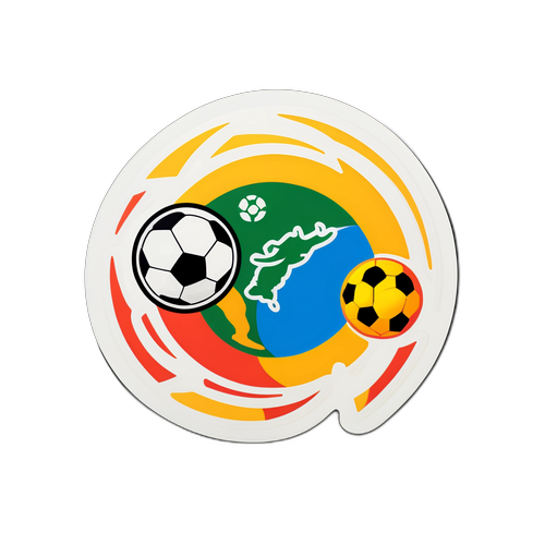 Stylisierte Fußballszene während der WM-Qualifikation