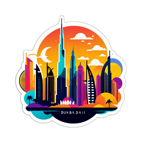 Futuristische Skyline von Dubai