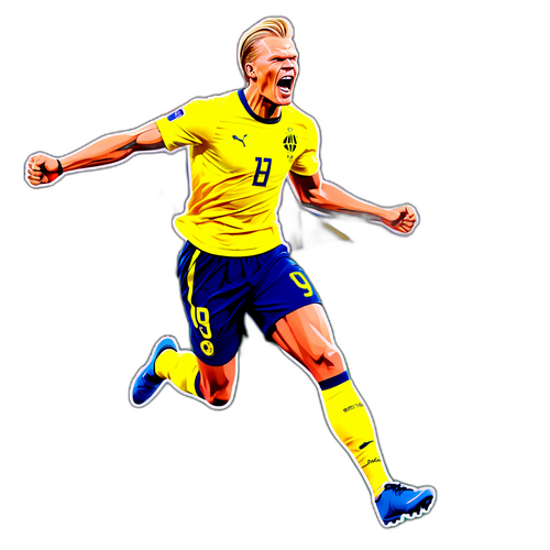 Erling Haaland Fejrer Mål