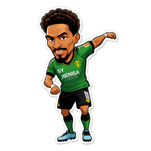 Caricatura de jogador em ação