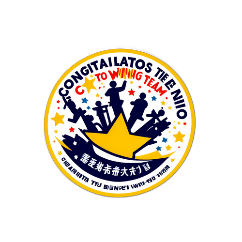 Chúc mừng đội chiến thắng