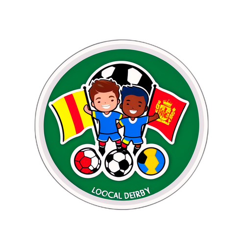 Stiker Derby Sepak Bola Lokal