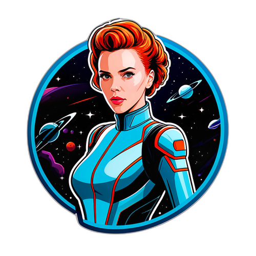 Scarlett Johansson Futurista Űrruhában