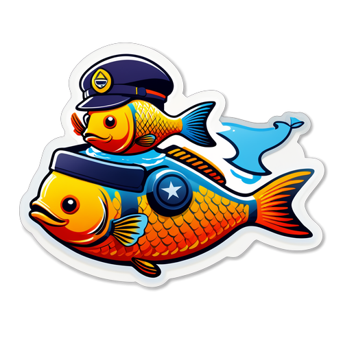 Whimsical Travelers: The Adventurous Pilot Fish