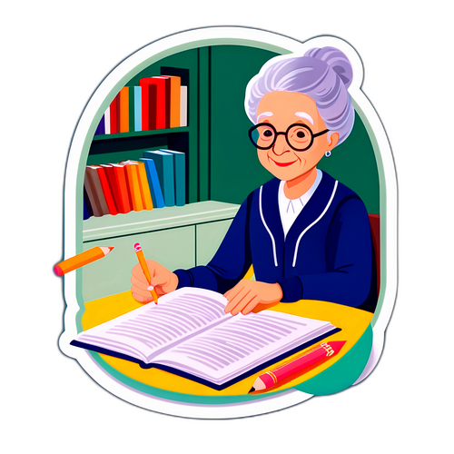 温柔奶奶与书本