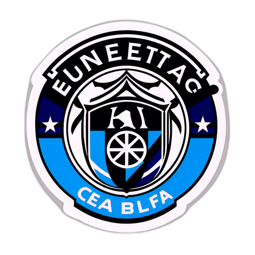 Αυτοκόλλητο με φανταστική απεικόνιση των κορυφαίων συλλόγων σύμφωνα με την κατάταξη UEFA