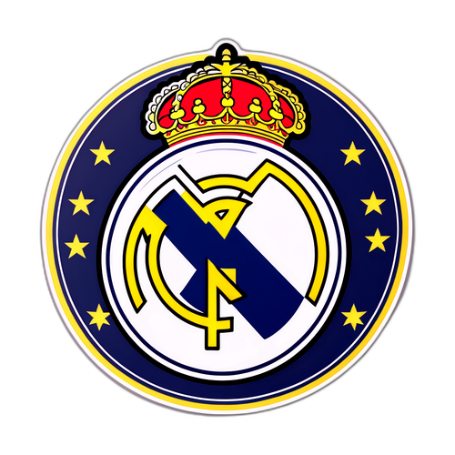 Emblema Real Madrid cu un look vintage cool