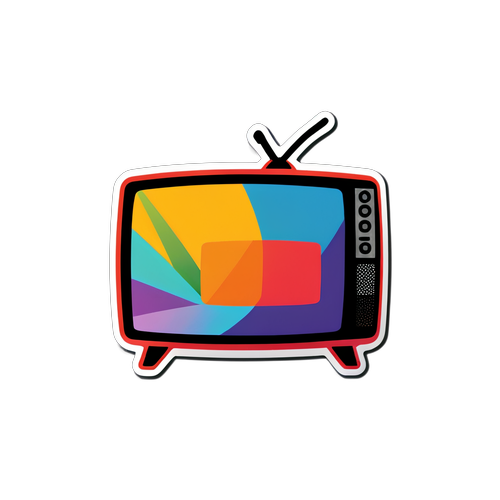 Vibrant RTVE-logo tarra
