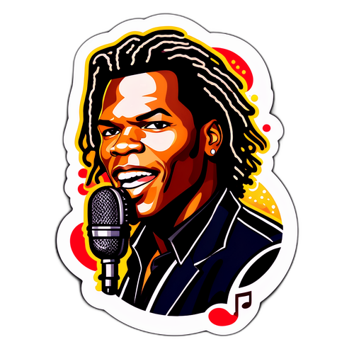 Sticker ng Portrait ni Michael Tait