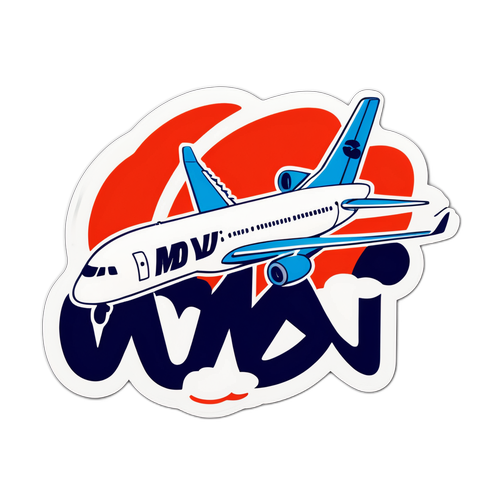 Avião com as letras 'MDV'