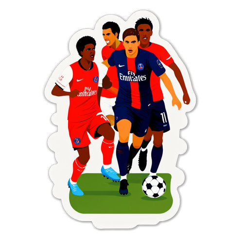 Sticker ng Labanan ng PSG at Arsenal