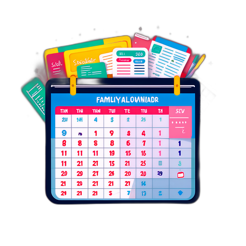 Calendário de Organização Financeira Familiar