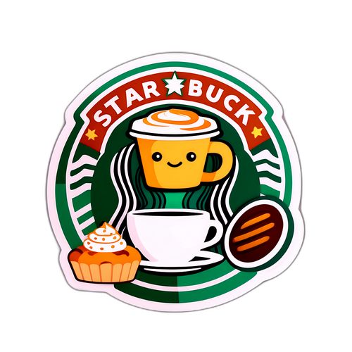 커피와 따뜻한 베이커리 아이템