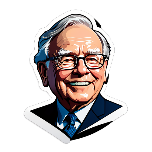 Stickerul Warren Buffett: Inspirație și Inteligență Financiară în Fiecare Detaliu!