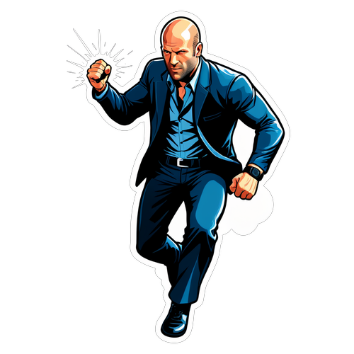 Jason Statham Temalı Sticker