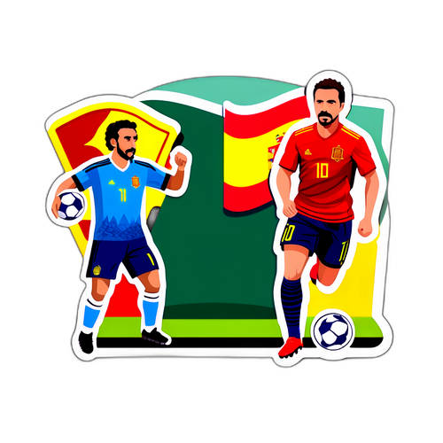 Sticker ya Mechi ya Uturuki vs Uhispania