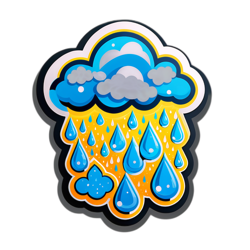 降雨機率貼紙