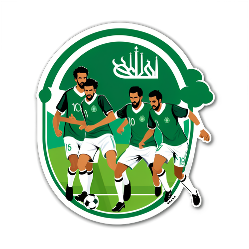 Tim Peduli dan Ambisius: Sticker Dinamis Tim Nasional Saudi Arabia yang Akan Menghentakkan Hatimu!