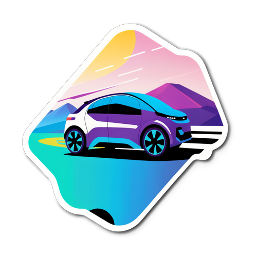 未来車ステッカー