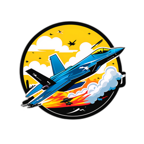 伊朗击落以色列F-35战斗机场景贴纸