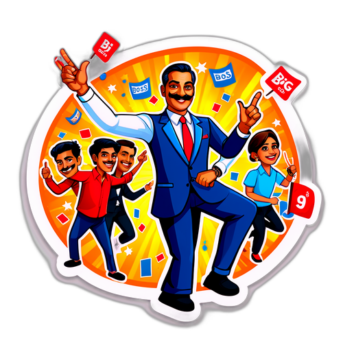 Stiker Mengundi Bigg Boss Tamil Musim 9