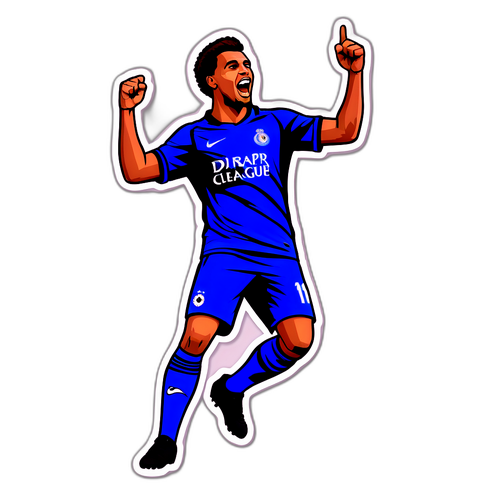 Voetballer Vierend Doelpunt