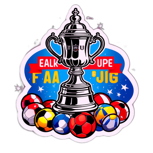 Ілюстрація FA Cup з блиском та фанатськими вигуками