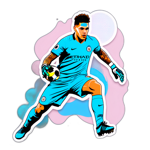 Dinamik Pozda Kaleci Sticker