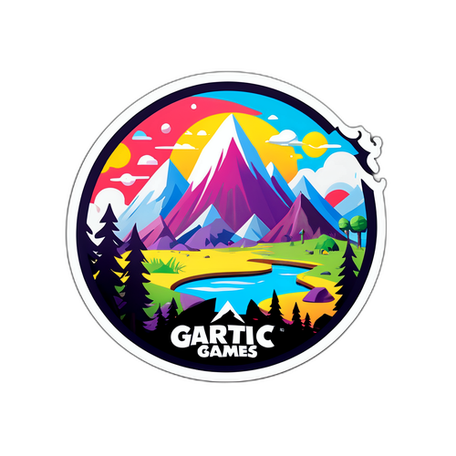 Gartic Games Logo i Virtuelt Landskab