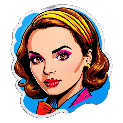 Adhesivo artístico de Leticia Bredice en estilo pop art