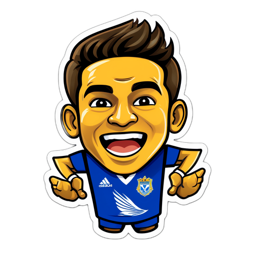 Fan Emocionado por el Partido