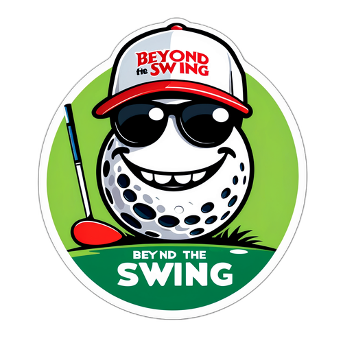 Muntert golfball-figur