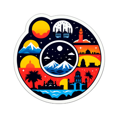 Diyarbakır İklim Temalı Sticker