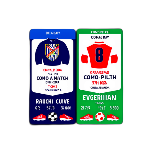 Sticker ya Uwanja wa Soka wa Como vs Genoa