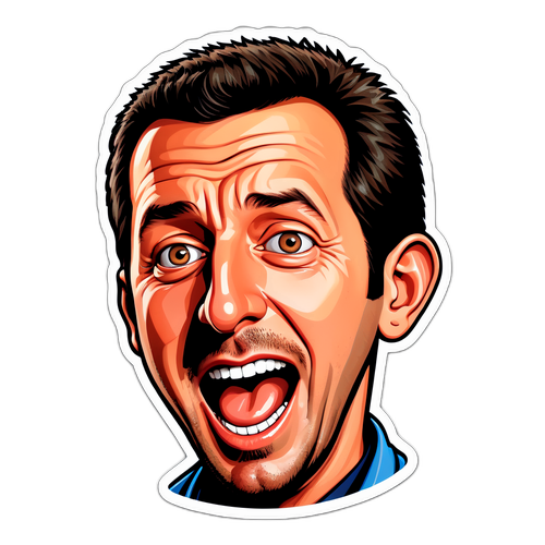 Vicces karikatúra Adam Sandlerről