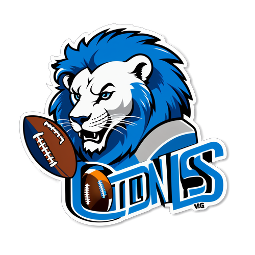 Game Day Pride: Lions vs Colts Sticker