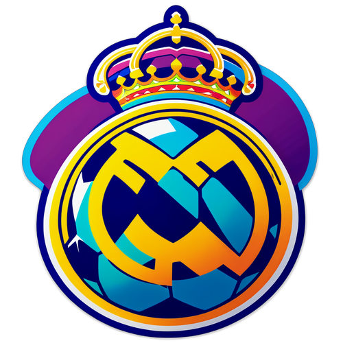 ¡Impactante! El Logo de Real Madrid Renace con Colores Vibrantes y un Balón de Fútbol