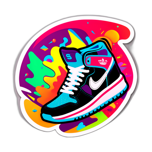 Adesivo Energetico con Scarpe da Ginnastica