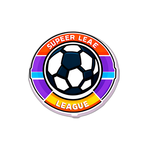 Sticker cu logo-ul colorat al Super League