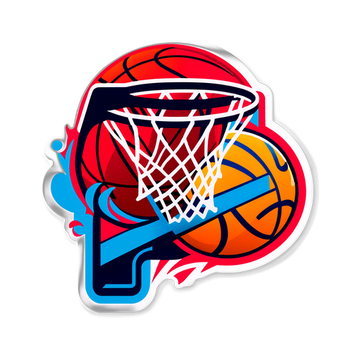 Basketball Hoop na may Rivalry ng Pistons at Heat